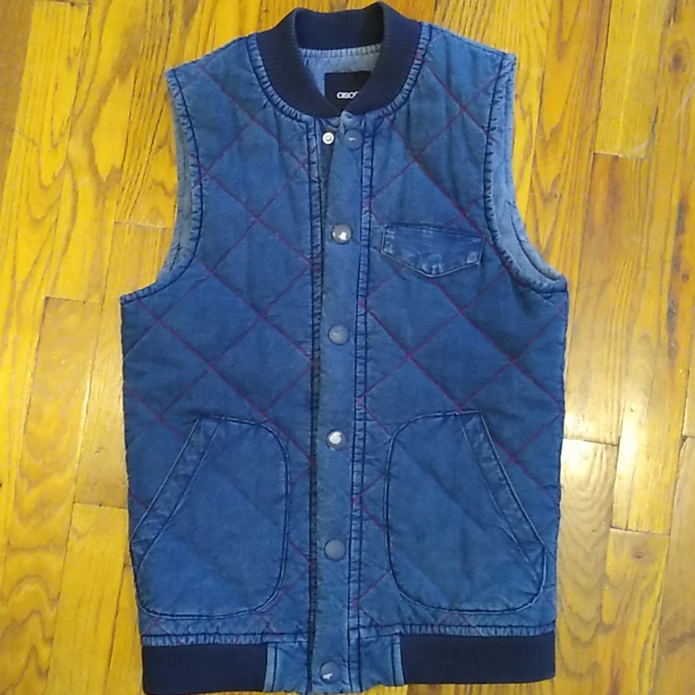 ASOS quilted denim vest